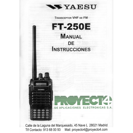 Manual de Instrucciones FT-250E