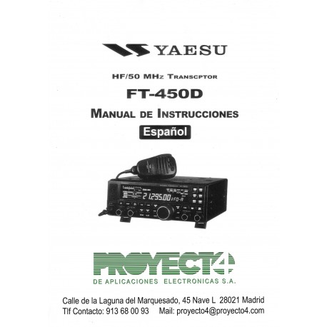 Manual de Instrucciones FT-450D