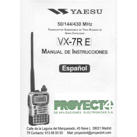Manual de Instrucciones VX-7E