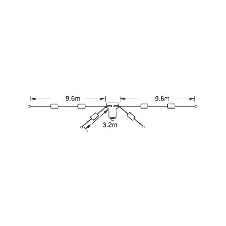 Antena dipolo HF Diamond W-8010