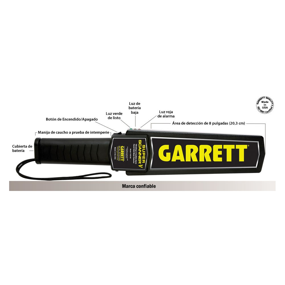 Detector de metales manual Garrett Super Scanner V, compra online