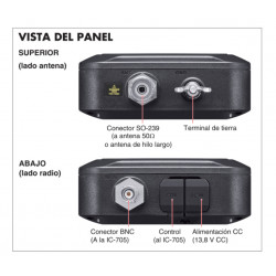 Acoplador de antena para Icom IC-705